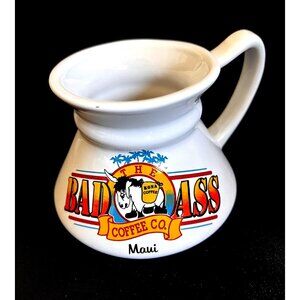 The Bad Ass No Spill Traveling Coffee Mug Cup Collectible Maui Kona Hawaii  New